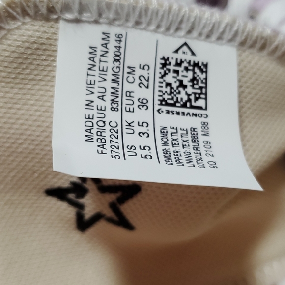 Converse CTAS MOVE HI PLATFORM / 572722C WOMEN'S SZ 5.5 - Picture 7 of 7